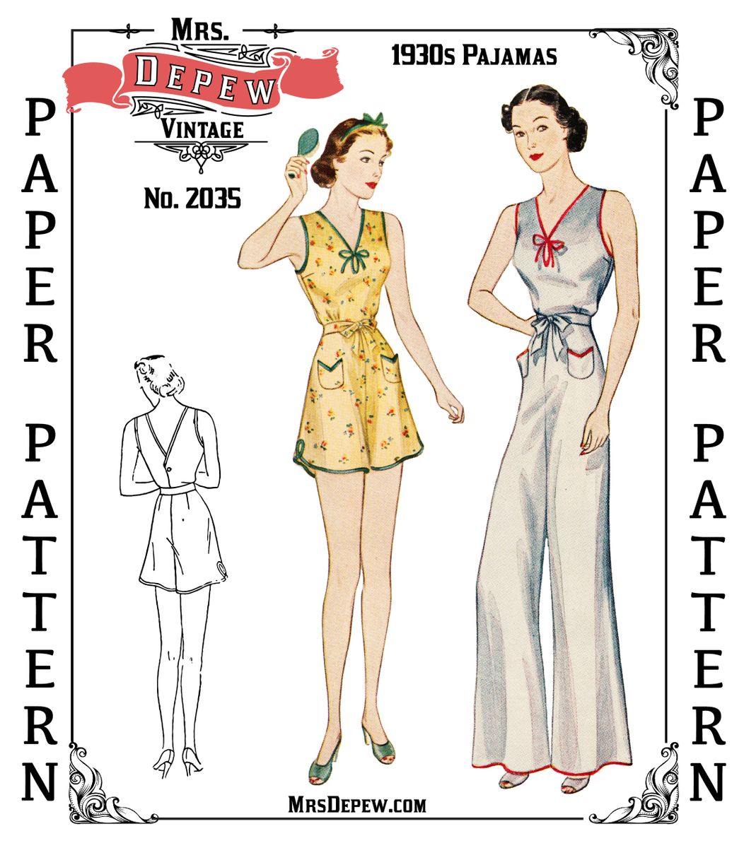 1930s pajamas discount